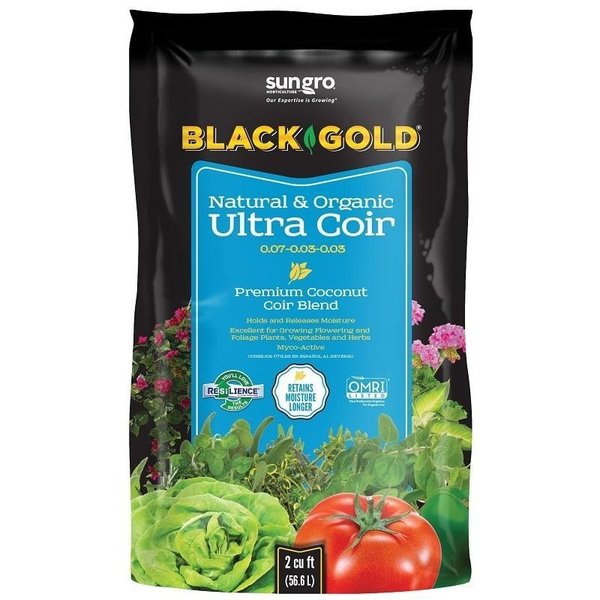 Black Gold Ultra Coir Mix, 2 cuft Coverage Area, 2 cuft 1423005.CFL2P